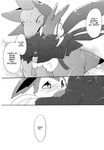  azuma_minatsu blush comic couple eeveelution female hug kemono male nintendo pok&eacute;mon romantic sylveon translated video_games 