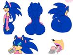  anus balls big_butt butt clothing cum cum_in_mouth cum_inside disembodied_penis eyelashes eyeshadow fellatio girly habbodude lipstick makeup male male/male multiple_images oral panties penis sega sex solo sonic_(series) sonic_the_hedgehog thecon underwear wide_hips 