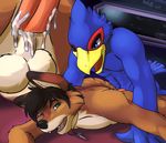  anal avian balls bashbl-ux canine cum erection falco_lombardi male male/male mammal nintendo penis star_fox sunstab video_games 