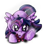  2015 bow breaking_the_fourth_wall cute equine female feral friendship_is_magic fur glass hair hooves horn horse looking_at_viewer mammal my_little_pony open_mouth pony purple_eyes purple_fur purple_hair solo tailzkip teeth tongue twilight_sparkle_(mlp) winged_unicorn wings 