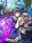  bad_id bad_pixiv_id character_request company_name crown doll_joints dragon_tactics feathers garter_straps hairband ichinose777 lolita_hairband long_hair official_art purple_hair red_eyes solo stuffed_animal stuffed_bunny stuffed_toy sword thighhighs weapon wings 