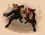  age_of_sail canine fantasy female fight fox male mammal military safe sailing soldier sword victorian_era vulpine_imperium weapon 