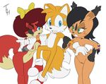  2015 anthro areola big_breasts breasts canine erect_nipples feline female fiona_fox fox lynx male mammal miles_prower nicole_the_lynx nipples nude pussy sega sonic_(series) tagme the_other_half tug_of_war 