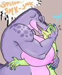  breasts chubby dinosaur domination drooling female female_domination invalid_tag kissing lips lizard overweight repressed_(artist) reptile saliva scalie sorbei tonguing 