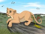  2006 africa cub feline female invalid_background king leanne_whisman lion mammal peeing perxio rock royalty savannah urine watersports young 