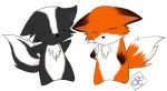  2007 ambiguous_gender canine fox mammal monoth simple_background white_background 
