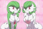  2girls breasts gardevoir highres large_breasts mega_gardevoir multiple_girls pokemon 