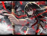  :| aiming akagi_(kantai_collection) arrow bad_id bad_pixiv_id bangs bow_(weapon) broken_glass closed_mouth drawing_bow glass holding holding_arrow holding_bow_(weapon) holding_weapon kantai_collection letterboxed nekoboshi_sakko outstretched_arm pointing quiver solo v-shaped_eyebrows weapon 