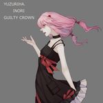  bare_shoulders guilty_crown hair_ornament hairclip highres long_hair nanairo open_mouth pink_eyes pink_hair solo twintails yuzuriha_inori 