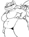  black_and_white clothed clothing female half-dressed looking_at_viewer mega_evolution mega_venusaur monochrome nintendo nude pok&eacute;mon talbotlynx tkitty topless video_games 