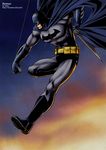  1boy batman batman_(series) belt bodysuit boots bruce_wayne cape dc_comics gauntlets male male_focus mask 