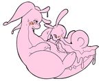  age_difference ambiguous_gender andya blush cum fellatio feral feral_on_feral goodra larger_male lying male nintendo on_back oral plain_background pok&eacute;mon saliva sex size_difference sliggoo slime video_games white_background 