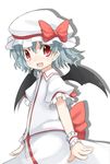  bad_id bad_pixiv_id bat_wings blue_hair child hat red_eyes remilia_scarlet short_hair shouji_ayumu solo touhou wings 