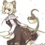  animal_ears basket hina_(pico) lowres mouse mouse_ears mouse_tail nazrin red_eyes short_hair silver_hair solo tail touhou 