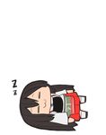  :3 akagi_(kantai_collection) bad_id bad_twitter_id chibi dreaming eating heart kakuzatou_(koruneriusu) kantai_collection muneate sleeping solo teruyof thumbnail_surprise transparent_background zzz 