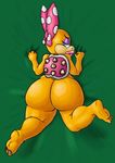  2015 big_butt big_lips bow butt colored feet garbledina huge_butt koopaling koopalings looking_at_viewer looking_back mario_bros nintendo shell solo spikes sr thick_thighs video_games wendy_o_koopa 