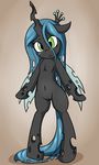  changeling equine fearingfun female feral friendship_is_magic horse looking_at_viewer mammal my_little_pony pony queen_chrysalis_(mlp) solo standing 