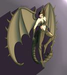 anthro cheshire female flying_wyvern monster_hunter rathian smile spiked_tail video_games wyvern 