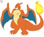  2015 big_breasts breasts charizard claws dragon female fire nintendo nipples nude pok&eacute;mon pussy scalie solo video_games wings zerogiratina 