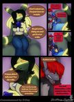  2014 anthro blaziken blue_fur canine comic digital_media_(artwork) english_text female fur hair knot lucario male male/male mammal nintendo penis pok&eacute;mon redimplight sol text vetom video_games 