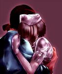  artist_request gloves himamushi_nyuudou hug konami monster monster_girl nurse_(silent_hill) pixiv_manga_sample short_hair silent_hill veins 