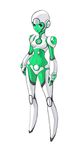  :o android aya_(green_lantern) blue_eyes blue_sclera breasts dc_comics full_body green_lantern green_lantern:_the_animated_series green_lantern_corps green_skin helmet hips humanoid_robot legs_apart looking_at_viewer open_mouth robot_joints simple_background sketch slender_waist small_breasts solo standing superhero tattoo white_background wide_hips william_ruzicka 
