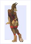  anyare butt canine clothed clothing doberman dog female hindpaw lingerie looking_at_viewer looking_back mammal paws skimpy solo 