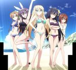  absolute_duo bikini highres hotaka_miyabi lilith_bristol multiple_girls nagakura_imari screencap swimsuit tachibana_tomoe_(absolute_duo) tsukimi_rito 