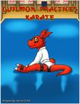  bandai digimon dragon guilmon invalid_color karate reptile scalie 