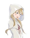  brown_hair final_fantasy hood long_hair open_mouth popman3580 simple_background smile solo white_background white_mage 