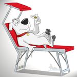  2015 back brian_griffin canine dog family_guy gangstaguru glass male mammal martini olive relaxing sitting sun_lounge 