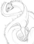  2015 ambiguous_gender claws dragon feral fur looking_at_viewer portrait scalie sketch solo teeth yaroul 