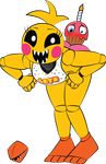  alpha_channel animatronic avian beak bib bird blue_eyes blush butt candle chicken clothing cupcake_(fnaf) female five_nights_at_freddy&#039;s five_nights_at_freddy&#039;s_2 freecanvas machine mechanical panties robot sharp_teeth solo teeth toy_chica_(fnaf) underwear 