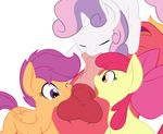  animal_genitalia apple_bloom_(mlp) balls big_macintosh_(mlp) cutie_mark_crusaders_(mlp) equine erection eyes_closed fellatio female feral friendship_is_magic group hair horn horse horsecock male mammal my_little_pony oral pegasus penis plain_background pony purple_eyes purple_hair scootaloo_(mlp) sex sweetie_belle_(mlp) tongue tongue_out two_tone_hair unicorn vulapa wings young 