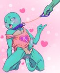  &lt;3 anthro collar duo erection kamechuu leash leonardo_(tmnt) male male/male michelangelo_(tmnt) one_eye_closed penis reptile scalie solo_focus teenage_mutant_ninja_turtles turtle 