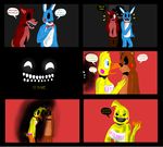  animatronic bear bow_tie canine comic eye_patch eyewear female five_nights_at_freddy&#039;s five_nights_at_freddy&#039;s_2 fox foxy_(fnaf) good_and_bad_ones machine male mammal mechanical robot shimazun toy_bonnie_(fnaf) toy_chica_(fnaf) toy_freddy_(fnaf) 