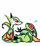  ! &lt;3 2015 ambiguous_gender animated blush dragon duo eyes_closed flygon licking nintendo open_mouth pixel_art plain_background pok&eacute;mon red_eyes reptile saliva scalie serperior snake surprise text tongue tongue_out urocos video_games vore wings 