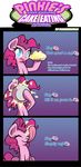  2015 blue_eyes cherry comic danmakuman english_text equine female food friendship_is_magic hair horse licking long_tongue looking_at_viewer mammal my_little_pony pie pink_hair pinkie_pie_(mlp) pony solo text tongue tongue_out 