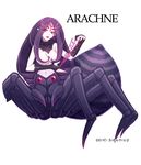  arachne breasts dougan_calpis_con large_breasts monster_girl red_eyes spider_girl 