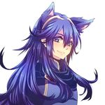  1girl animal_ears blue_eyes blue_hair boooo-im breasts female fire_emblem fire_emblem:_kakusei kemonomimi_mode lucina nintendo pixiv_manga_sample smile solo 