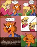  callie_briggs cat comic feline female jake_clawson male mammal mellos swat_kats yarn_in_the_closet 