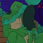  &lt;3 anal anal_penetration anthro duo kamechuu leonardo_(tmnt) male male/male michelangelo_(tmnt) outside penetration penis reptile scalie size_difference teenage_mutant_ninja_turtles turtle 