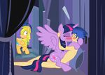  2014 absurd_res armor badumsquish bed blue_eyes blue_hair blush cutie_mark equestria_girls equine female flash_sentry_(eg) flash_sentry_(mlp) friendship_is_magic galea hair helmet hi_res horn hug human kissing lying male male/female mammal my_little_pony nude sex surprise twilight_sparkle_(mlp) two_tone_hair wing_boner winged_unicorn wings 