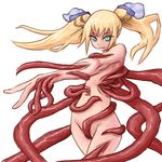  1girl blonde_hair blue_eyes jigoku_inu long_hair nude original solo tentacle tentacles_princess_arameru twintails 