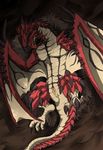  capcom claws dragon feral flying_wyvern male monster_hunter open_mouth rathalos red_scales teeth tongue video_games wings wyvern 