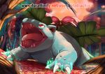  amphibian blitzdrachin forest frenzy_plant frog grass invalid_background leaf nintendo open_mouth plant pok&eacute;mon sifyro&#039;s_pokedex tree venusaur video_games 