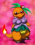  abstract_background anthro anthrofied bottomless breasts charmander clothed clothing female half-dressed looking_at_viewer miniskirt moroq nintendo open_mouth pok&eacute;ball pok&eacute;mon pok&eacute;morph pussy scalie semi-anthro shadow shirt skirt solo standing tongue tongue_out video_games 