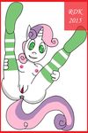  cub equine female friendship_is_magic horn mammal my_little_pony nude reddragonkan socks sweetie_belle_(mlp) unicorn young 