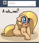  2015 backy blush cute earth_pony english_text equine fan_character female feral horse mammal my_little_pony pony slavedemorto smile solo text tumblr 