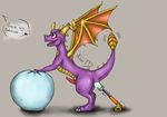  anal anal_masturbation anal_penetration balloon cute dildo dragon excited happy male masturbation nihontd nihonthedragon penetration penis precum raised_tail sex_toy solo spyro spyro_the_dragon toy video_games 